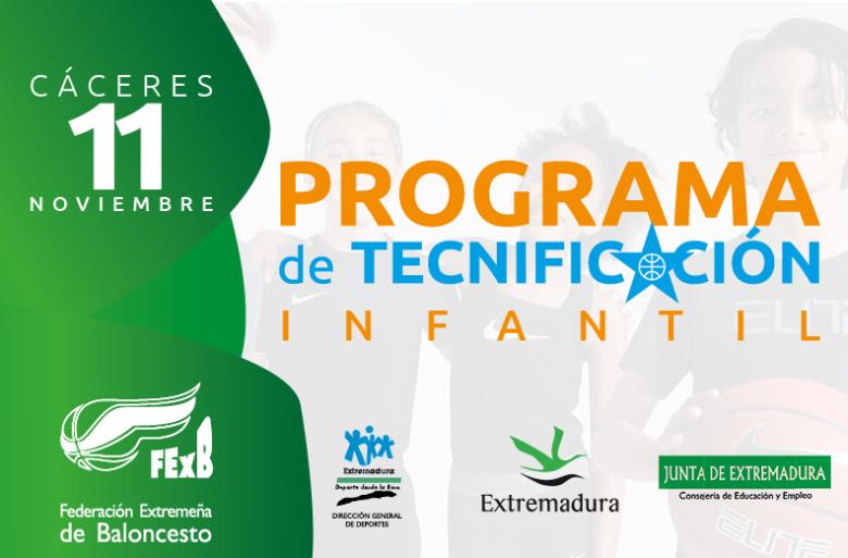 11 NOVIEMBRE CONVOCATORIA TECNIFICACIÓN INFANTIL FEMENINA Y MASCULINA