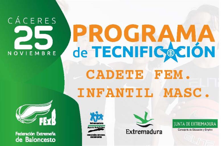 CONCENTRACIÓN DE TECNIFICACIÓN DE LAS CATEGORÍAS CADETE FEMENINA E INFANTIL MASCULINO