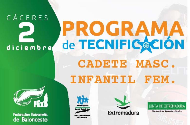 CONCENTRACIÓN DE TECNIFICACIÓN CATEGORÍAS CADETE MASCULINA E INFANTIL FEMENINO