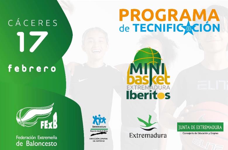 Concentración de Tecnificación Minibasket Domingo 17 de febrero 