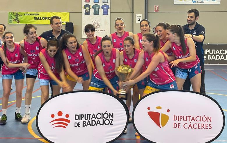 EL PENSADOR MIRALVALLE Y CBA GUADALUPE SE PROCLAMAN CAMPEONES DEL TROFEO DIPUTACIONES DE BADAJOZ Y CÁCERES DE BALONCESTO