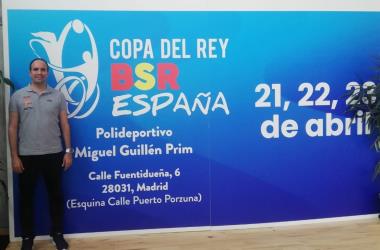 Carlos Ferrera, en la Copa del Rey BSR
