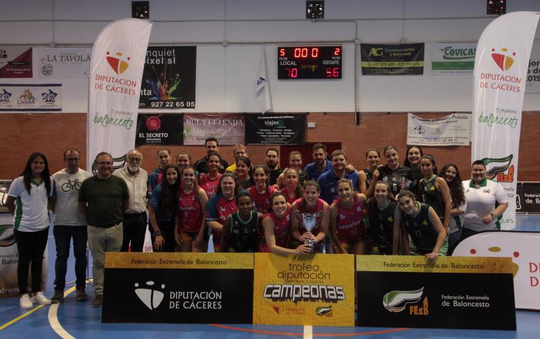 ADC LA COMUNA CREATIVA Y EL PENSADOR MIRALVALLE SE PROCLAMAN CAMPEONES DE DIPUTACIÓN DE CÁCERES