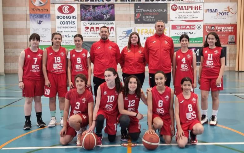 El equipo infantil femenino CB Campiña Sur, uno de los participantes de la Copa IMEX (Campiña Sur)