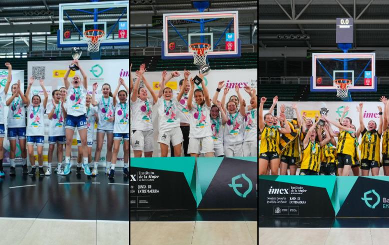 CLÍNICA DENTAL DOCTORA YOLANDA ROMERO ADBM, EDM VILLAFRANCA Y GUADALUPE BCB SE ALZAN CON LA COPA MUJEREX EN LAS CATEGORÍAS INFANTIL, CADETE Y JUNIOR, RESPECTIVAMENTE