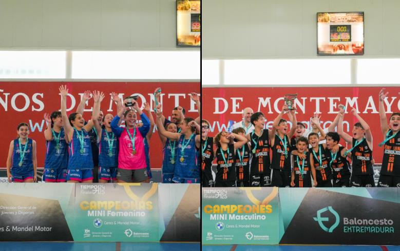 ÓPTICAS DÍAZ MIRALVALLE CONSIGUE EL TÍTULO MINI FEMENINO, MIENTRAS QUE VÍTALY LA MAR BCB BADAJOZ SE ALZA CON EL TROFEO MASCULINO