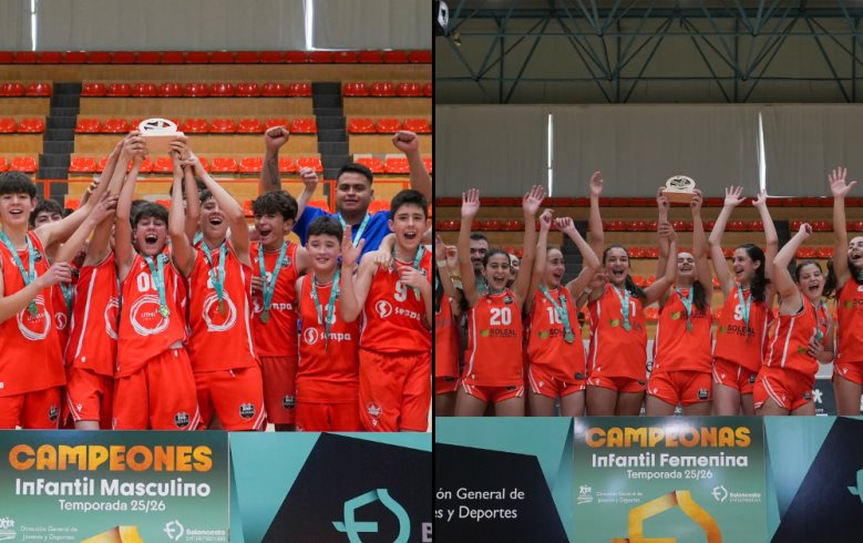 El Sagrado Cáceres y el Sagrado Al-Qázeres ADC se alzan con el título de campeones de Extremadura infantil