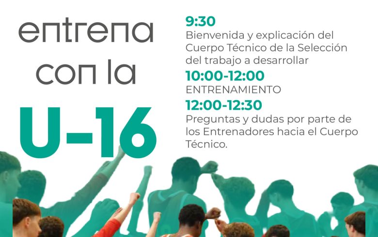 Cáceres ofrece una jornada de formación para entrenadores con el entrenamiento oficial de la Selección U16M 